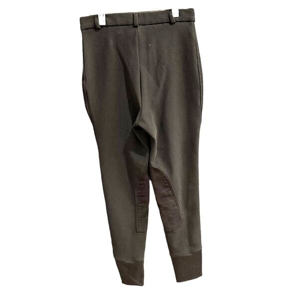 Gutos Black Ribbed Knit Equestrian Riding Breeches, EUC, Girls 16 (16A) - Picture 2 of 9